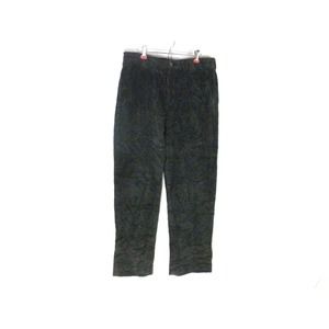 LL Bean Corduroy Pants Mens‎ 34x32 Black Classic Fit Plain Front Straight
